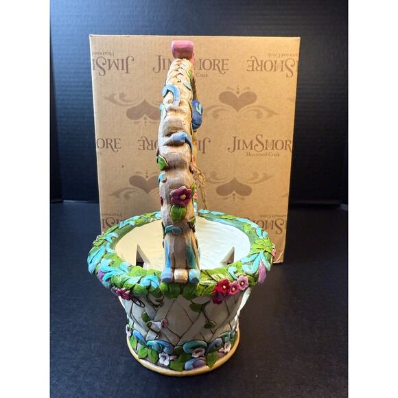 Jim Shore Heartwood Creek 2012 Basket Full Of Surprises Bunny Chick Eggs Easter - Picture 12 of 16